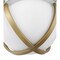 Nuvo Lincoln 1-Light Semi Flush Mount, E26 60W, Matte White, White Opal 60/7663 - alternate 6